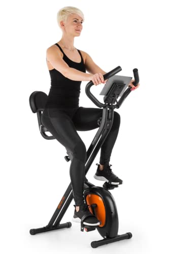 Capital Sports Azura Air Heimtainer F Bike mit Magnet-Widerstand Heimtrainer-Fahrrad Klappbar Fitness Fahrrad Heimtrainer für Ausdauertraining mit Tablet-Halterung Fitnessgeräte für Zuhause