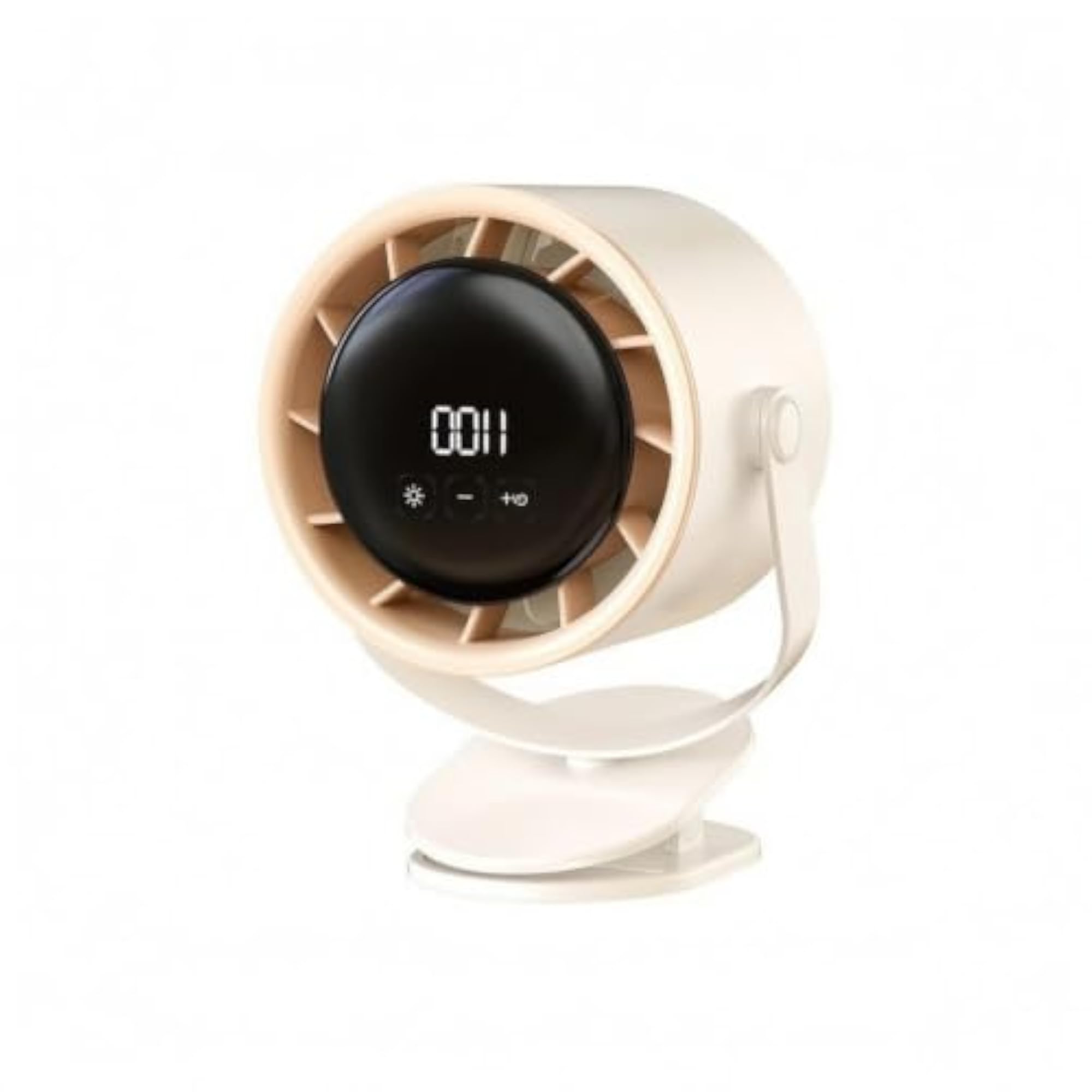 Portable Clamp-on Fan with Digital Display