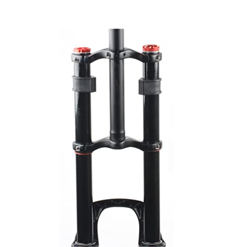 Qhy 26/27.5/29'' Mountain Bike Suspension Forks Downhill Mtb Air Fork 1-1/8 Dh Double Shoulder Front Fork With Damping 140Mm Travel Disc Brake Qr 9Mm 2440G (Color : Black A, Size : 29 Inch) #TOP1
