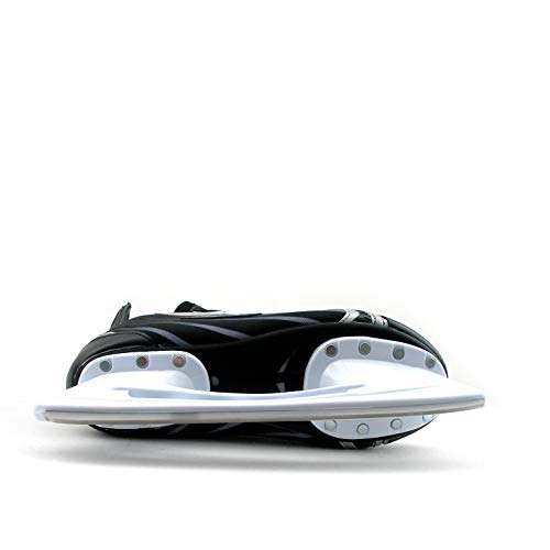 Botas - Attack 181 - Men's Ice Hockey Skates | Made In Europe (Czech Republic) | Color: Black With Silver, Adult 4.5 #TOP2