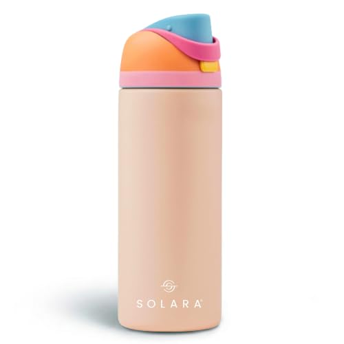 Image of SOLARA Orion Insulated Water Bottle 1 Litre, Hot & Cold Thermosteel, Sandstone Cream