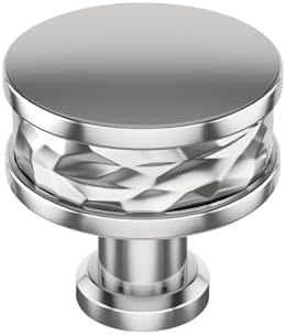 Signature Hardware 954059-114 Lazzara 1-1/4 Inch Hammered Mushroom Cabinet Knob - Polished Chrome