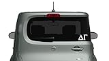Delta Gamma Die Cut Decal/Sticker - Car, Truck Laptop (3 Pack) (White)