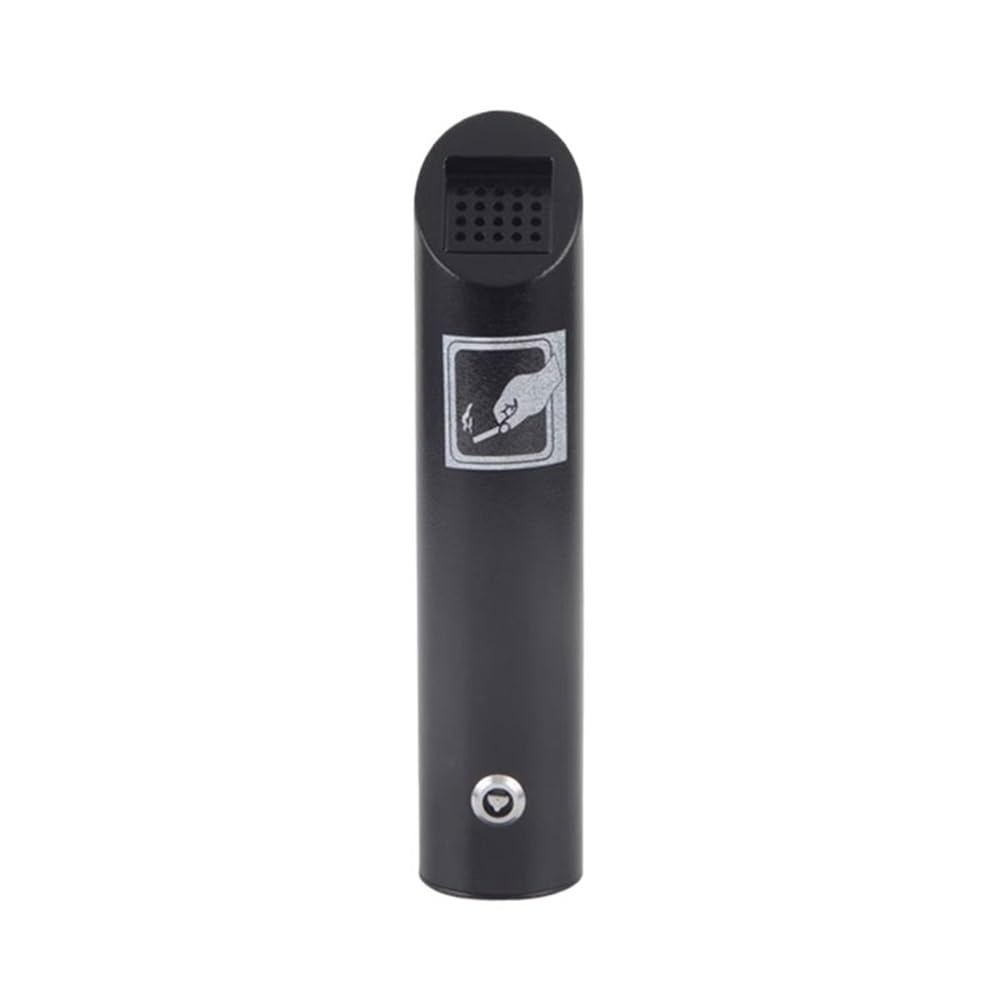 Kw3ns8bp5r Black Pillar Ashtray Wall-Mounted Ash Column Outdoor Stainless Steel