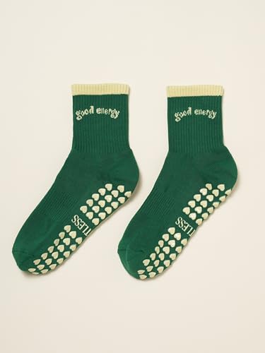Image of Shapes Studio Half Calf Grip Socks, Cute Fruit Pilates Socks, Ruffle Socks, Non-Slip for Barre Yoga
