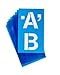 Westcott LetterCraft Stencils 4" Letters, Helvetica font
