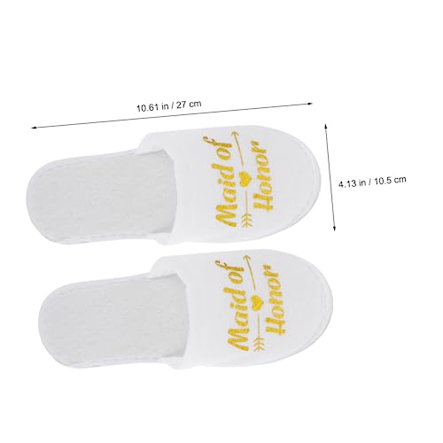 Gadpiparty 2 Pares De Chinelos De Casamento Chinelos Descartáveis Calçados De Festa Do Pijama Suprim