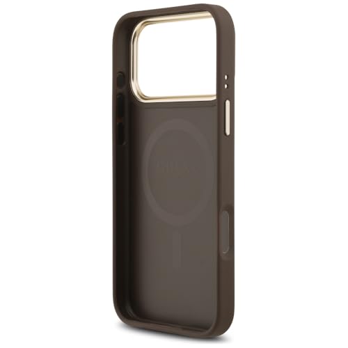 Coque iPhone 17 Pro Max Guess MagSafe en PU marron chic élite - 7