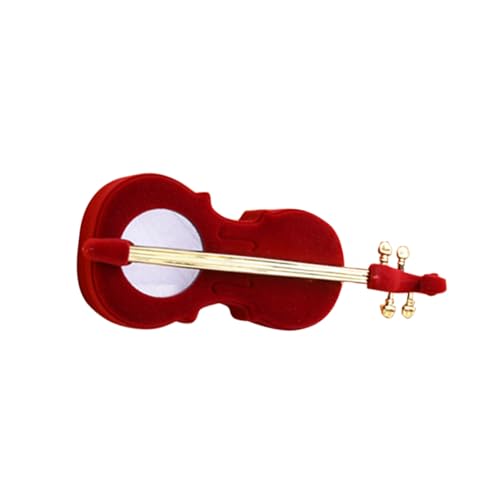 Beavorty 1 Pieza Creativa de Violín Anillos y Pendientes Organizador de Almacenamiento de Europeas Color