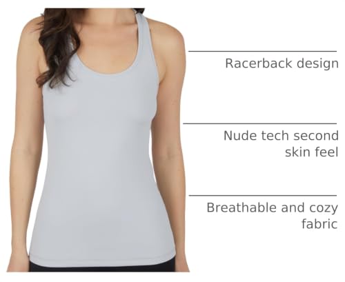 Image of Yogalicious Womens Lightweight Tank Top Soft Racerback Workout Yoga Sleeveless Quick Dry Top