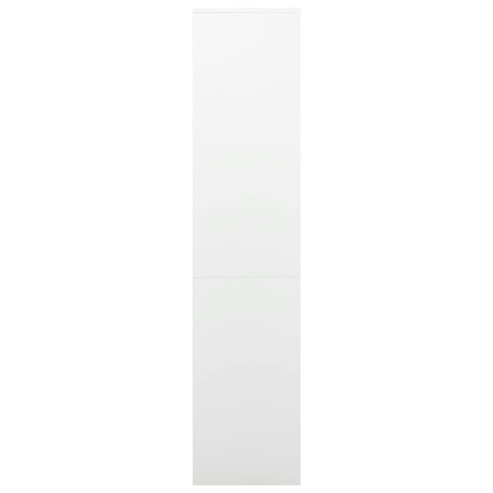 Homgoday Armadietto da ufficio bianco, 90 x 40 x 180 cm, in acciaio, armadietto per ufficio, archivio, organizer per documenti, mobili da ufficio