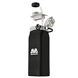 AVA Botella de Agua Plegable de Silicona 600 ml, Sin BPA, Antigoteo con Pajita, Ligera y Compacta para un Estilo de Vida Activo, Viaje, Deporte y Oficina