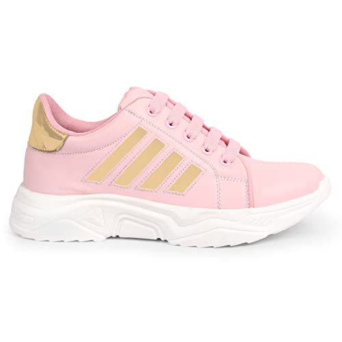 Image of Longwalk Women's Sneaker Walking Shoes for Girl's Pink Shoes Collections