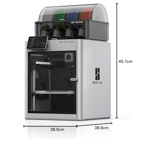 Image of Bambu Lab X1-Carbon Combo high Speed Multi-Color Support 16 Colors Printer Al Driver with LAN WAN Dual Printing DIY for Home and School Printing
