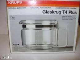 Krups Glaskrug Jarra de vidrio para T4Plus- Mango Blanco