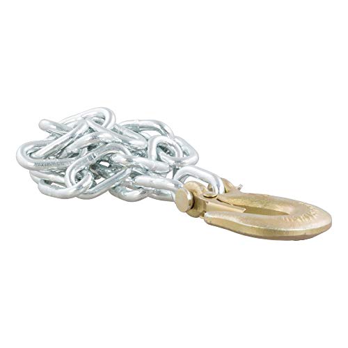 CURT 80302 35-Inch Trailer Safety Chain with 1/4-Inch Clevis Snap Hook, 7,800 lbs