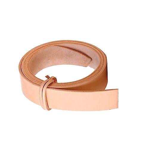 Unfinished Cowhide Leather Belt for DIY Craft Waistband for Men Women for Jeans Casual Outfits Durable Fading Resistant
