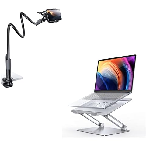 Lamicall Bundle Set: Phone Holder & Laptop Stand Cover
