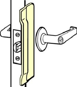 Don-Jo CLP-110 Protector de pestillo para puertas salientes