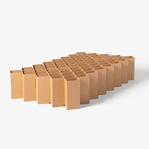 ROOM IN A BOX Bett 2.0 S/Braun: Klappbett aus Wellpappe 80 90 100...