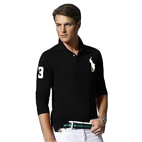 Ralph Lauren Langarm-Polo mit Big Pony (XL, Polo Black)