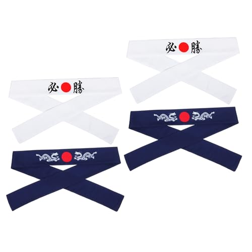 Cintas de karate absorbentes y pañuelos de cabeza estilo samurái ajustables POPETPOP