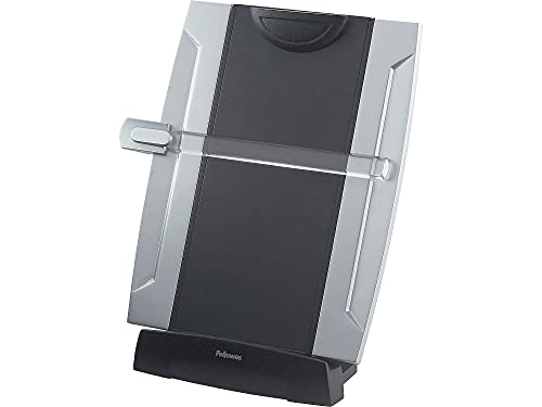 Fellowes Konzepthalter mit Memoboard hält bis zu 150 Blatt schwarz/silber