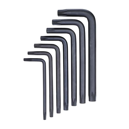 Taparia Kth7S Chrome Vanadium Steel Short Series Hanger Packing Torx Key Set (Grey, 7 Pieces)