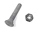 Carriage Bolt 5/16-16 or 3/8-16 Galvanized (100 Count) Includes Nuts (3/8