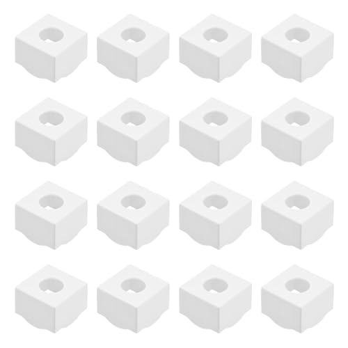 PATIKIL Pool Chalk Holder, 16 Pack Billiard Chalk Storage Holder Portable Cue Chalk Holder Billiards Pool Table Accessory for Billiard Chalk, White