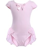 ODASDO Girls' Two-Piece Ballet Dress and Tutu Set for Ages 3-10