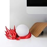 Dragon Stand for Echo Dot 4th/5th Gen | Lying Baby Dragon Holder | Black - Image 4
