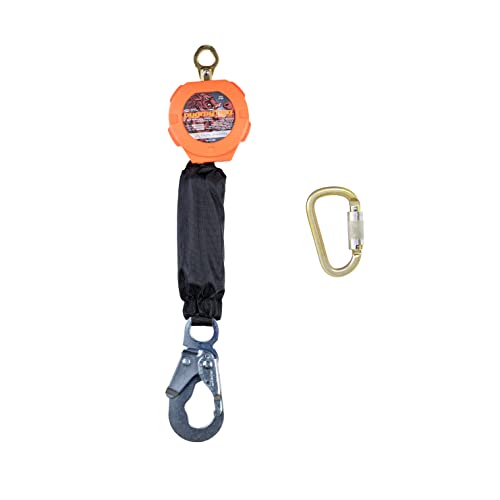 Malta Dynamics 6' Self-Retracting Lifeline With Steel Snap Hook, Osha/Ansi Compliant #TOP6