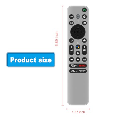RMF-TX900U Replacement Remote Control with Backlit Voice Beep Location Function Compatible with Sony A90K A80K X80K X90K X95K A80CK Series BRAVIA XR OLED Smart Google TV 2022 XR-65A95K XR-65X90CK by AULCMEET - Image 4
