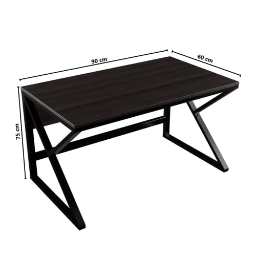 Image of Riyan Luxiwood Alden Computer Table in Engineering Wood for Home & Office, Simple Style Desk, Scratch Resistance Surface, Easy to Assemble, Study Table for Kids (Size-12 X 5 X 75 Cm) - Brown