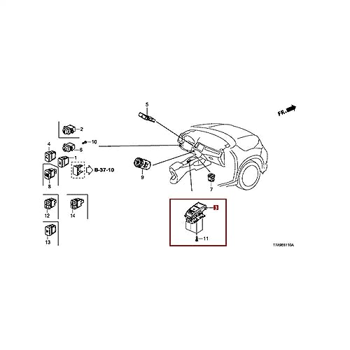 Botón de freno de mano electrónico 35355T7Aj01 con respuesta rápida para HR-V 5