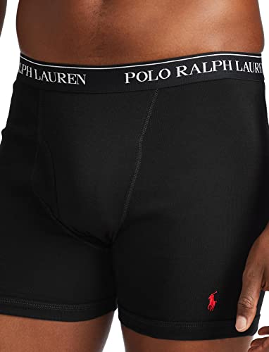 POLO RALPH LAUREN mens Classic Fit Cotton Boxer Briefs, Trunks & Long Leg Available, 3-pack4