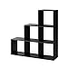 Vicco Étagère escalier cloison de séparation 6 Compartiments 105 cm Noir