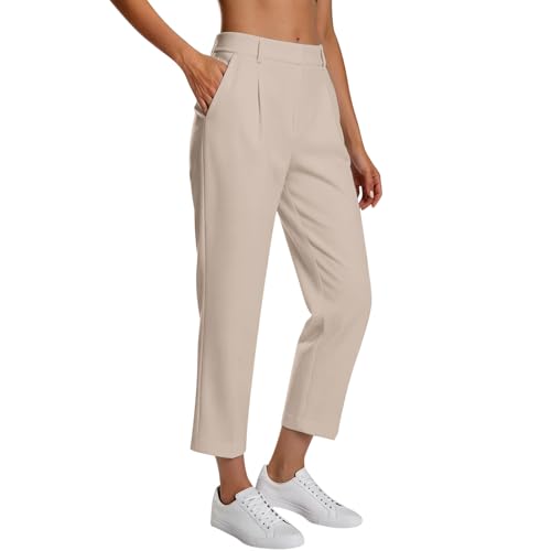 Pantalon de golf femme taille haute extensible pantalon yoga et sport d'été décontracté