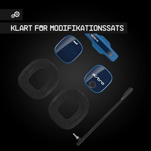 ASTRO Gaming A40 TR zestaw słuchawkowy do gier, Astro Audio V2, Dolby Atmos, 3,5 mm gniazda audio, mikrofon wymienny, dla PS5, PS4, PC, Mac, Nintendo Switch, Mobile - Czarny/Niebieski