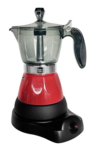Bene Casa Red Portable Electric Espresso Maker/Cafetera 1-3 Cups/Shots (1 RED)