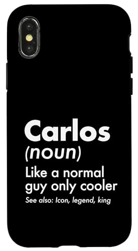 Carlos Like A Normal Guy Only Cooler ���W�F���h�L���O �t�@�[�X�g�l�[�� �X�}�z�P�[�X iPhone X/XS �p