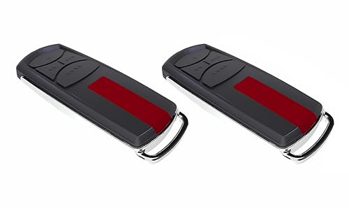 AG MATIC Lot de 2 télécommandes de garage pour Chamberlain/Liftmaster TX4EVF, TX2EV, TX4EV, TX2REV, TX4REV-F, LM60EV, LM60EVS, LM80EV, LM80EVS, LM100EV, LM100EVS Evolution Code 868MHz