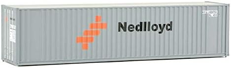 Walthers Trainline 40' Hi-Cube Corrugated Container W/Flat Roof Nedlloyd-Assembled Train Collectable
