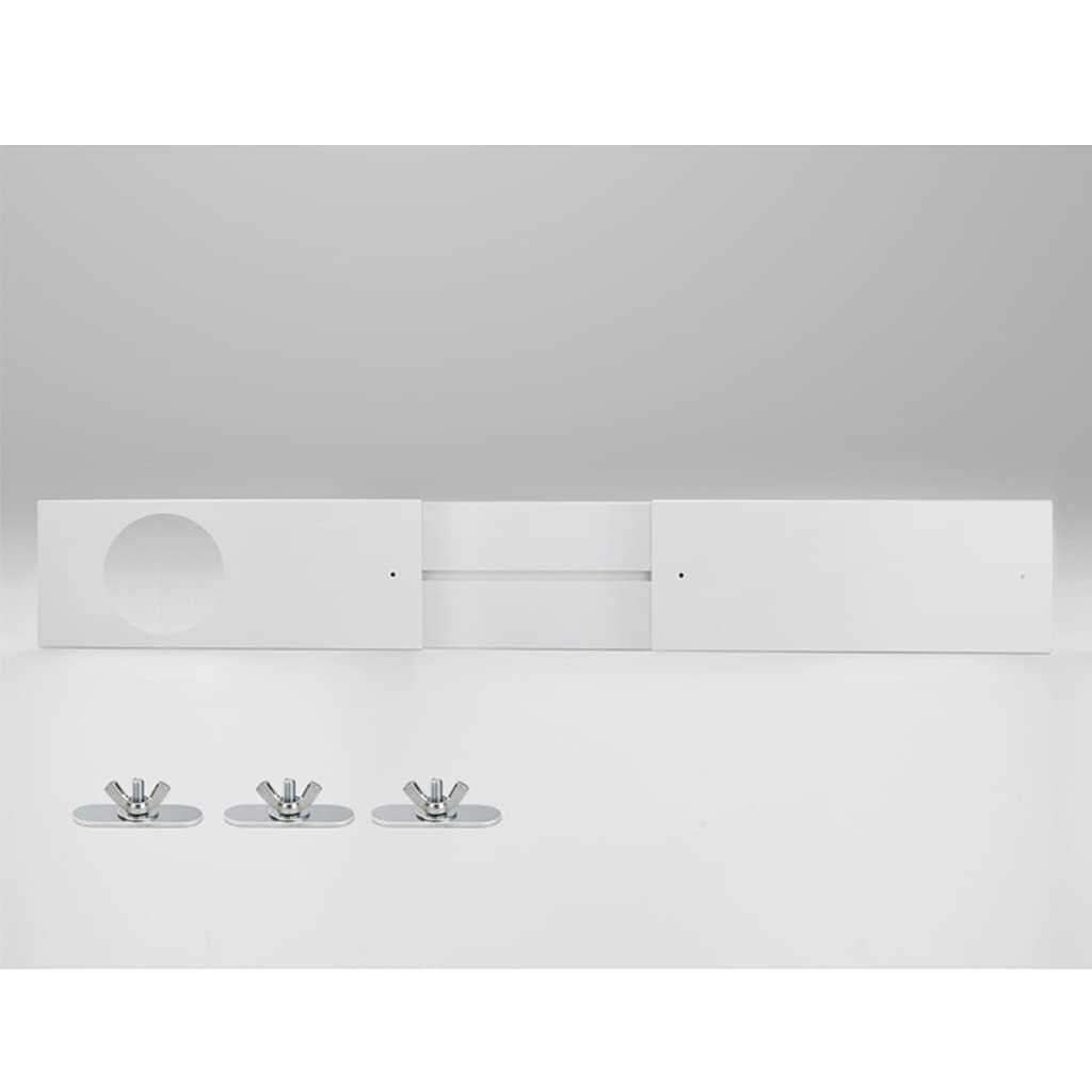 Finestra, 4 pezzi di deflettore 43-140 mm + interfaccia 150 mm | Finestra Guarnizione Tubo di Scarico Interfaccia per Portatile 150mm