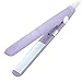 Prostownica do włosów, 4 kolory 2 w 1 Mini Straightener Prostownica do włosów Ceramiczna płyta turmalinowa Beauty Flat Iron Lokówka grzewcza z temperaturą 190 ℃ dla prostych loków włosów (fioletowa UE)
