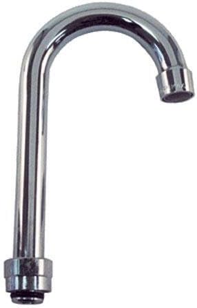 KN11-X000 Deck Mount Polished Chrome Gooseneck Swivel Faucet, 18909