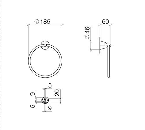 Dornbracht Wall -Mounted Bath Thermostat 34234979-33 Black Matt