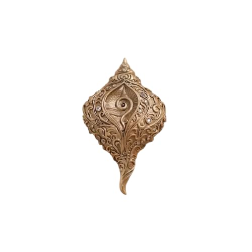 Premium Shankhnad Inspired Designer Brooch Pin for Men & Women | Antique Gold Ethnic Lapel Brooch with Intricate Traditional Accessory for Sherwani, Kurta, Bandhgala, Blazer, Saree-image-32