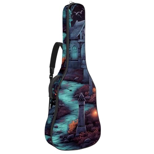 Sac guitare acoustique étanche avec poches de rangement pour musiciens